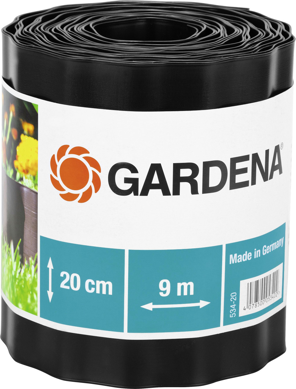 Gardena Beeteinfassung braun 9 m x 20 cm von Gardena