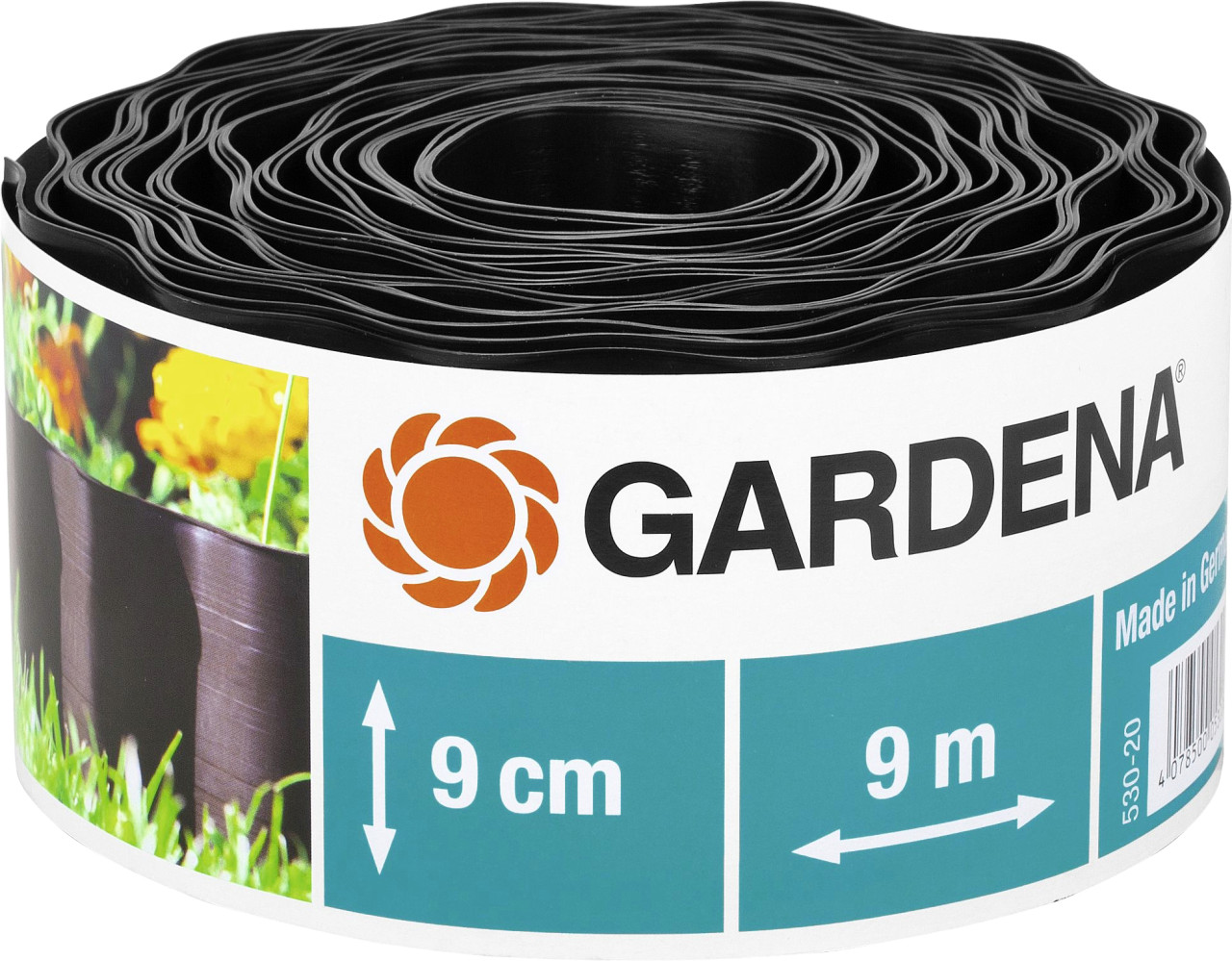 Gardena Beeteinfassung braun 9 m x 9 cm von Gardena