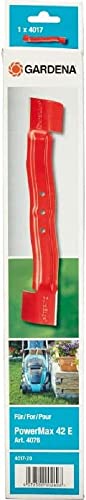 Gardena Ersatzmesser: Rasenmäher-Messer für Elektro-Rasenmäher PowerMax 42 E, DuraEdge doppelgehärtetes Messer mit Präzisionsschliff (4017-20) von Gardena