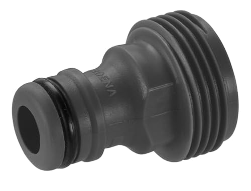 Gardena Geräteadapter: Steckanschluss an das Original Gardena System für Bewässerungsgeräte mit Innengewinde, passend für 26,5 mm (G 3/4") -Gewinde, verpackt (2921-20), Black von Gardena