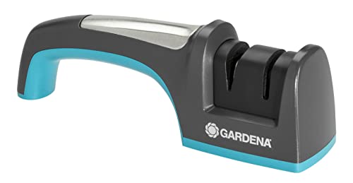Gardena Messer- und Axtschärfer: Schleifgerät zum Schärfen von Messer- und Axtklingen, ergonomischer Griff, rostfreie Edelstahleinlage (8712-20) von Gardena