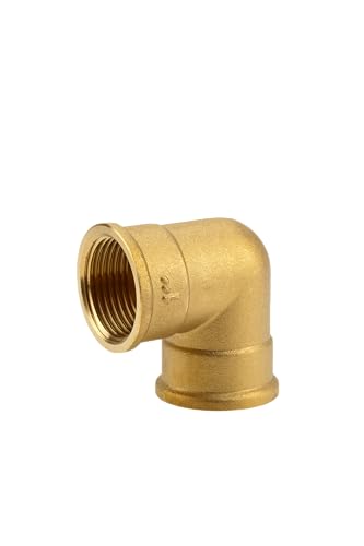 Gardena Messing-Winkel mit Innengewinde: Winkelstück mit 33,3 mm (G 1 Zoll)-Gewinde, zur Richtungsänderung von Rohren oder Schläuchen (7281-20) von Gardena