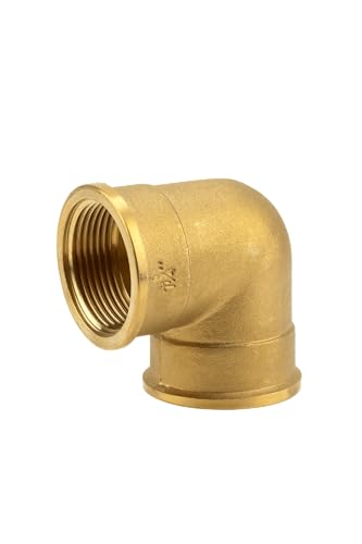 Gardena Messing-Winkel mit Innengewinde: Winkelstück mit 42 mm (G 1 1/4 Zoll)-Gewinde, zur Richtungsänderung von Rohren oder Schläuchen (7282-20) von Gardena
