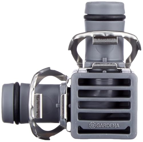 Gardena Micro-Drip-System L-Stück 13mm (1/2 Zoll): Rohrverbinder für eine Richtungsänderung des Verlegerohres (Art.-Nr. 1347, 1346), 2 Stück (8382-20) von Gardena