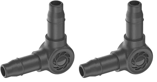 Gardena Micro-Drip-System L-Stück 4,6 mm (3/16 Zoll): Zur Richtungsänderung um 90 Grad von Verteiler- und Tropfrohren, knickfreie Installation, Easy & Flexible Verbindungstechnik (13212-20) von Gardena