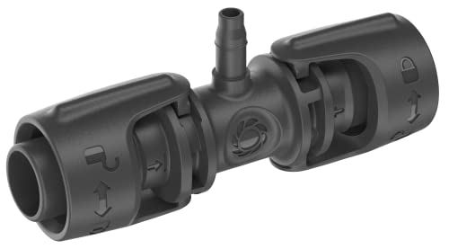 Gardena Micro-Drip-System Reduzier-T-Stück: Praktische T-Verbindung für den Übergang von 13-mm-Rohr zu einem 4.6-mm-Rohr, Quick & Easy Verbindungstechnik, wiederverwendbar (13204-20) von Gardena