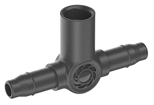 Gardena Micro-Drip-System T-Stück 4,6 mm (3/16 Zoll): Praktische Verbindung zur Fixierung der Sprühdüsen und Endtropfer, 5 Stück (13216-20) von Gardena