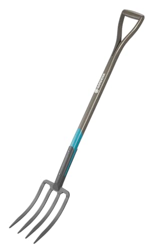 Gardena NatureLine Spatengabel: Grabegabel zum Umgraben und Auflockern, aus FSC-zertifiziertem Eschenholz, ergonomischer D-Griff (17002-20) von Gardena