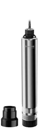Gardena Premium Tiefbrunnenpumpe 5500/5 inox: Brunnenpumpe mit 5500l/h Fördermenge, aus rostfreiem Edelstahl, 45 m Förderhöhe, 4,5 bar, Tauchpumpe mit integrierter Trockenlaufsicherung (1489-20) von Gardena