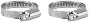 Gardena Schlauchschelle: Stahl-Schlauchklemme zur Schlauchbefestigung, Spannbereich 25-40 mm (1 Zoll), Bandbreite 9 mm, Schneckengewinde (7193-20) (Packung mit 2) von Gardena