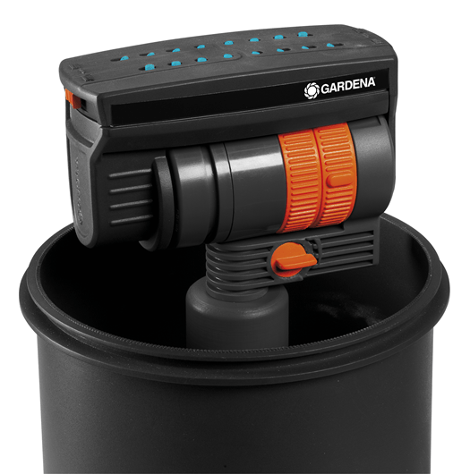 Gardena Sprinklersystem Komplett-Set mit Versenk-Viereckregner OS 140 von Gardena