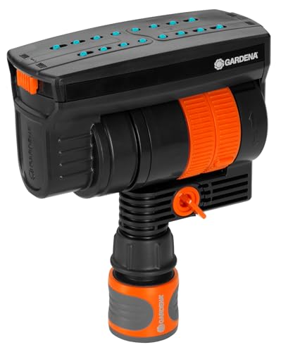 Gardena Sprinklersystem Pipeline Viereckregner: Zur Bewässerung von Flächen bis zu 216 m², Reichweite bis zu 18 m, Sprengbreite bis zu 12 m, Original Gardena Systemteil (08251-20) von Gardena