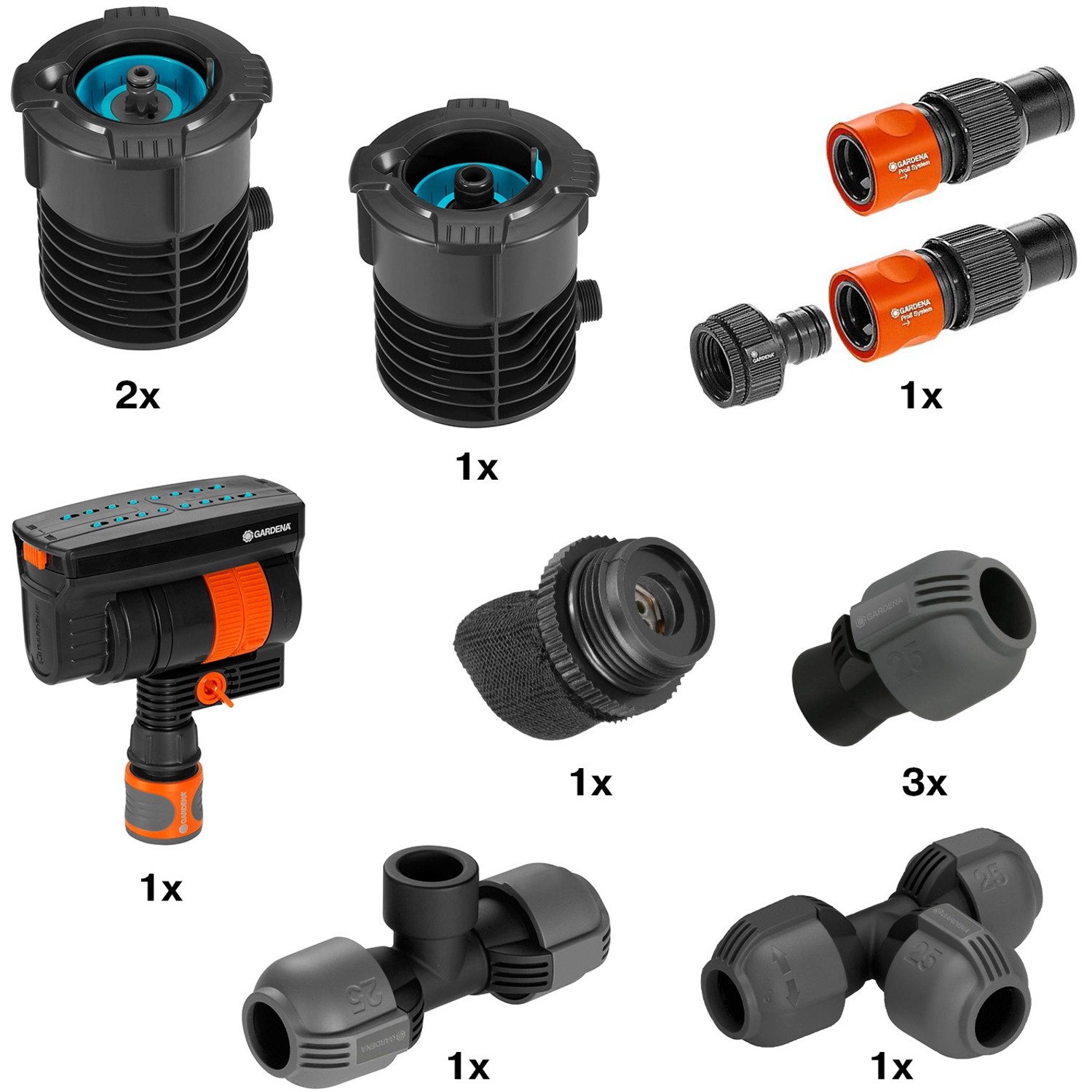 Gardena Start-Set Pipeline Viereckregner von Gardena