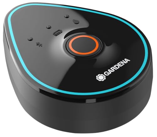 Gardena Steuerteil 9 V Bluetooth: Steuereinheit zur automatischen und zuverlässigen Bewässerung, über Bluetooth-App konfigurierbar, kabellos (01287-20) schwarz;grau;türkis;orange von Gardena