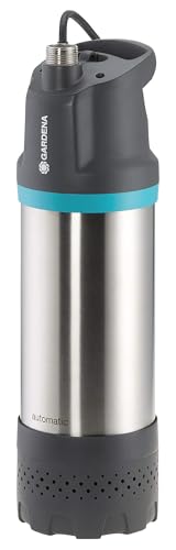 Gardena Tauch-Druckpumpe 6100/5 inox automatic: Automatische Tauchdruckpumpe mit 6100 l/h Fördermenge, mit Schmutzfilter, geräuscharmer Betrieb, integrierte Trockenlaufsicherung (1773-20) von Gardena