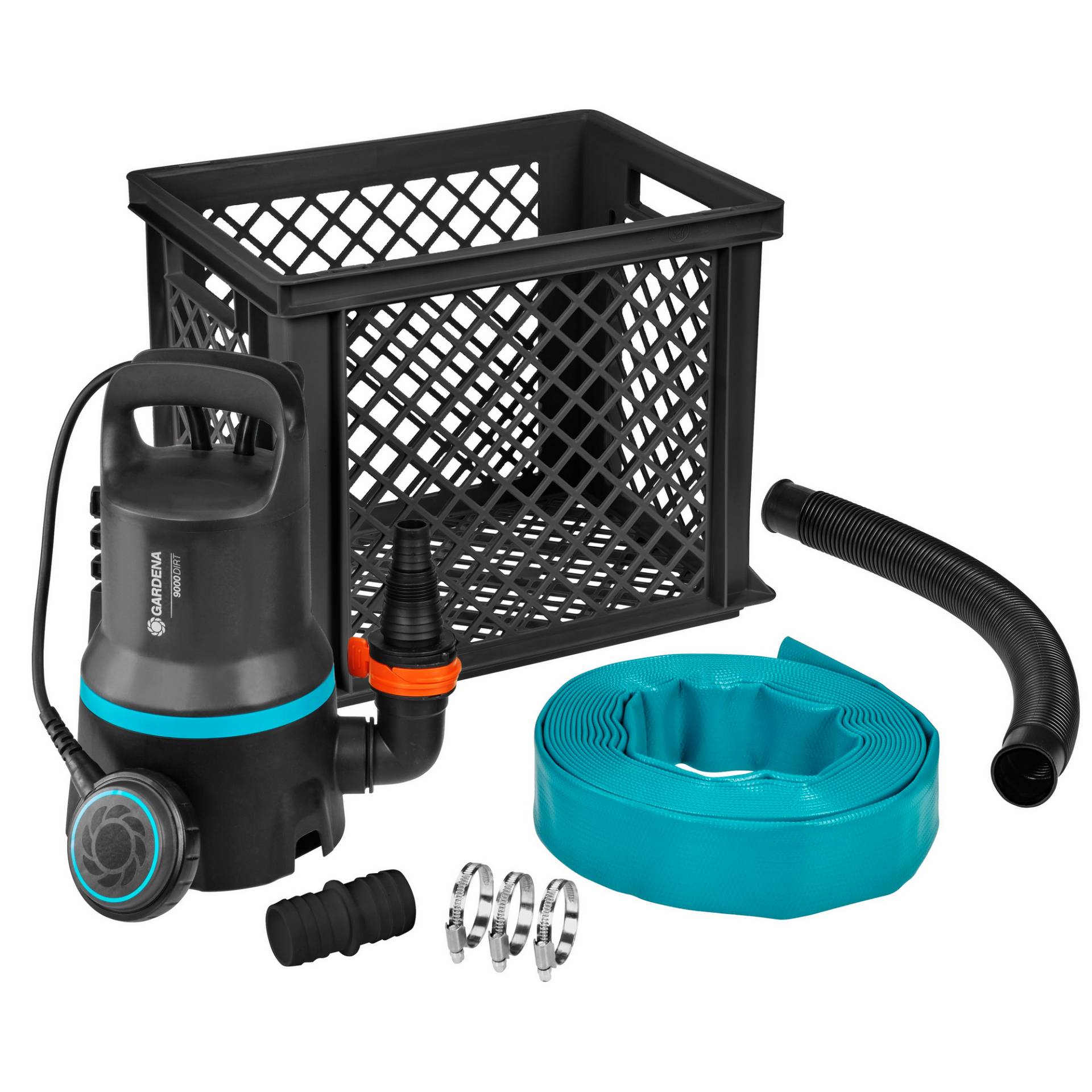 Gardena Tauchpumpen-Set '9000' 38 mm (1 1/2") 300 W 9000 l/h von Gardena