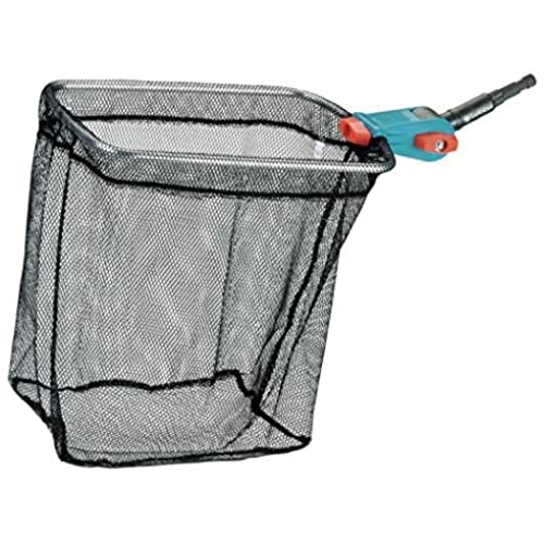 Gardena Teichreiniger Set; zum Abfischen und Abschöpfen von Laub, Insekten etc. von der Teichoberflächen; enthält combisystem-Teichreiniger und Aluminiumstiel 130cm von Gardena