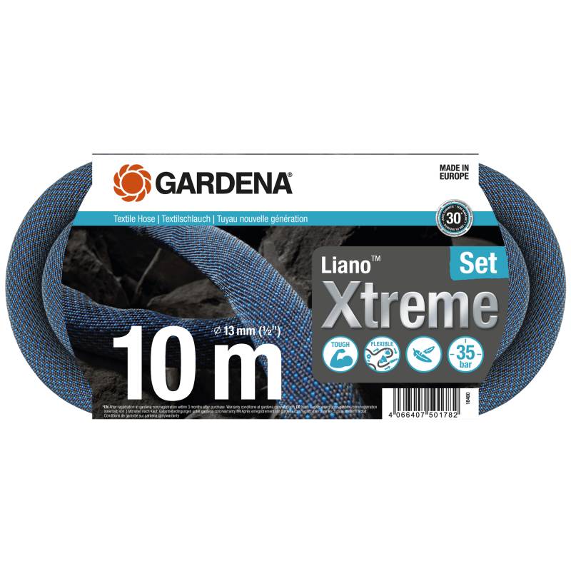 Gardena Textilschlauch 'Liano Xtreme' 1/2" 10 m Set von Gardena