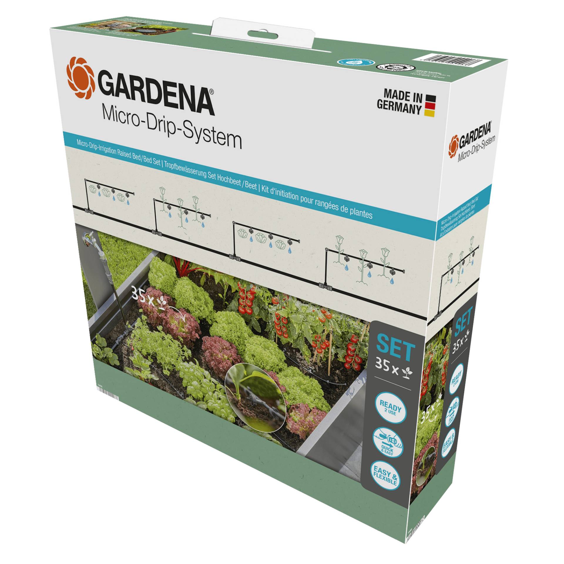 Gardena Tropfbewässerungsset 'Micro-Drip-System' für Hochbeete und Beete von Gardena