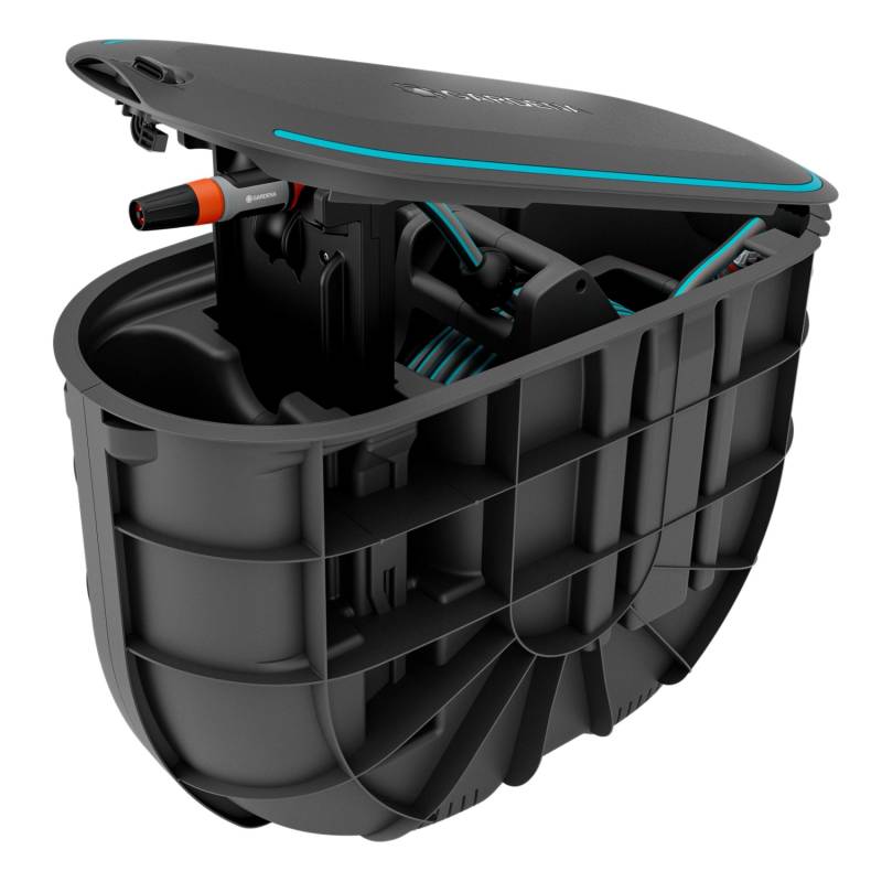 Gardena Undercover Schlauchbox RollUp M Komplettset von Gardena