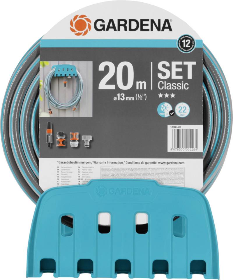 Gardena Wandschlauchhalter inkl. Schlauch 20 m 13 mm (1/2) von Gardena