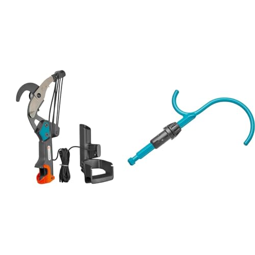Gardena combisystem-Bypass-Baumschere: Astschere mit 5-fach Rollenübersetzung & combisystem-Asthaken: Baumhaken für vielfältige Anwendung bei der Gartenarbeit von Gardena