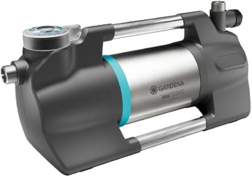 Gardena Gartenpumpe 5600 Silent+: Sehr leise, innovative Bewässerungspumpe, Fördermenge 5600 l/h, 900 W Motor, 4,7 bar, wasserfest, stromsparend (9057-20) von Gardena