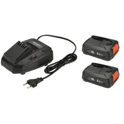 Starter-Kit P4A 2 x PBA 18V/45 2,5 Ah + AL 1830 CV von Gardena