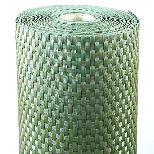 GardenersDream Polyrattan Sichtschutz & Windschutz (Grün, 1 x 1 Meter) - Polyrattan Balkon Sichtschutz Wetterfest - Ideale Sichtschutz Garten-, Sichtschutz Zaun- & Sichtschutz Balkon Verkleidung von GardenersDream