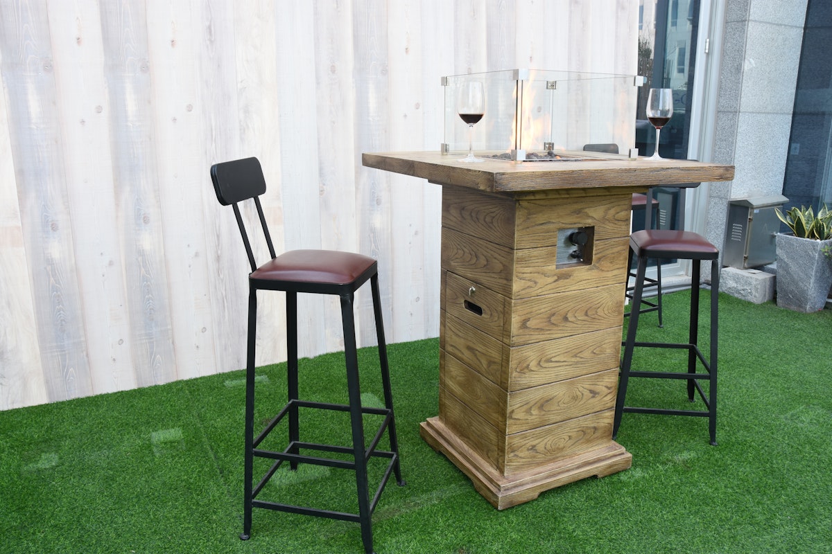 Gardenforma Gas Feuerstelle Rova Bar in Holzoptik Gardenforma Gas Feuerstelle Rova Bar in Holzoptik von Gardenforma