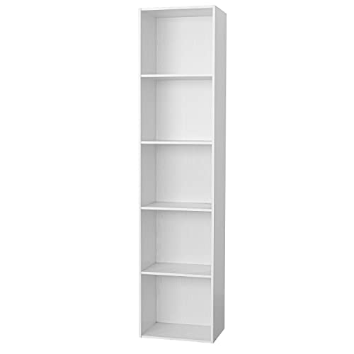 GARDENIA Bücherregal mit 5 Regalböden, Holz, Weiß GARDENIA Bücherregal mit 5 Regalböden, Holz, Weiß von Gardenia