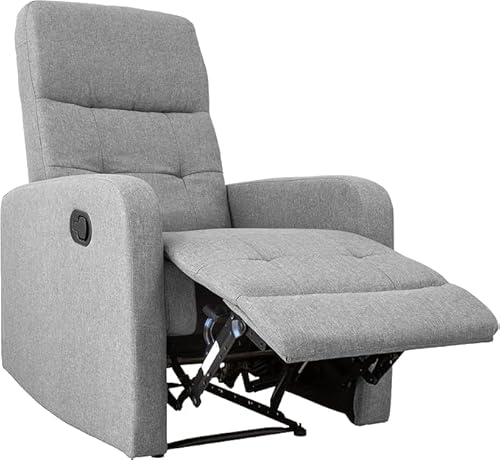 GARDENIA Sessel aus ergonomischem Stoff mit Multipoktions-Rückenlehne, manueller Mechanismus, Bett 135°, Dicke Polsterung, atmungsaktiv – 65 x 90 x 105 cm von Gardenia