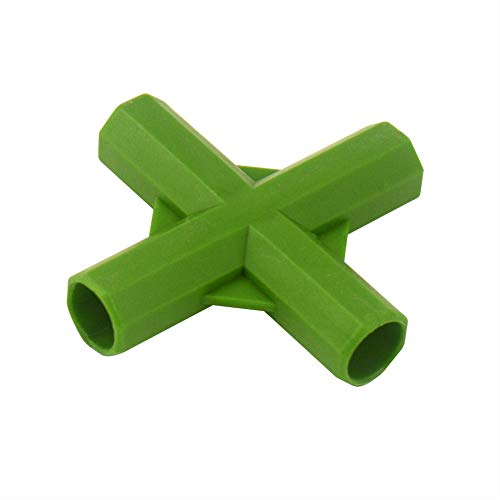 Gardening Will 10 Stück Kreuzverbinder 4-Wege 11 mm PVC Montage robust Gewächshausrahmen Möbelverbinder von Gardening Will