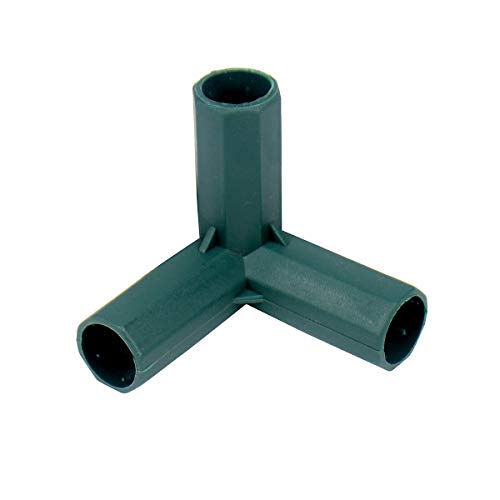 10 Stück 3-Wege-PVC-Rohrverschraubung, 16 mm, robust, für Gewächshausrahmen, Möbelverbinder, Zeltanschluss von Gardeningwill