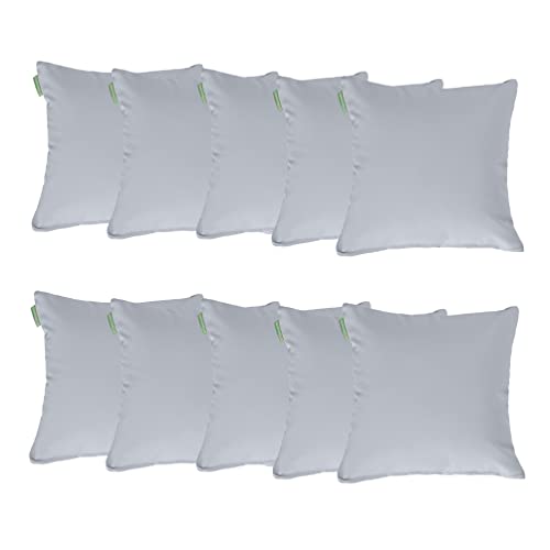 Gardenista Garten 18" Scatter Kissen für Outdoor-Möbel | Wasserabweisender Leichter zu reinigender Polyesterbezug | Leicht, Bequem perfekt für Rattanstühle und Terrassendeko (Grau, 10) von Gardenista