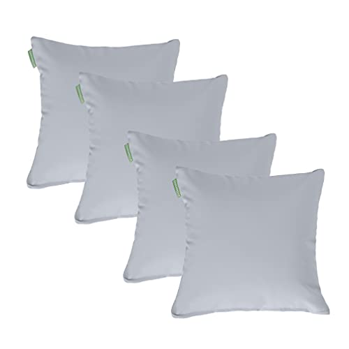 Gardenista Garten 18" Scatter Kissen für Outdoor-Möbel | Wasserabweisender Leichter zu reinigender Polyesterbezug | Leicht, Bequem perfekt für Rattanstühle und Terrassendeko (Grau, 4) von Gardenista