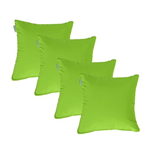 Gardenista Garten 18" Scatter Kissen für Outdoor-Möbel | Wasserabweisender Leichter zu reinigender Polyesterbezug | Leicht, Bequem perfekt für Rattanstühle und Terrassendeko (Limette, 4) von Gardenista