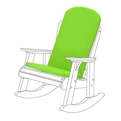 Gardenista Garten Premium Adirondack-Stuhlkissen | Hochlehner-Kissen mit sicheren Bändern | Wasserabweisend und leicht rutschfeste Patio-Stuhlkissen | Einfach abwischbare Sitzkissen (Limette) von Gardenista