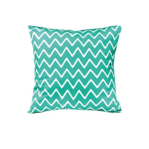 Gardenista Garten im Freien Streuung Kissen | Patio Rattan Stuhl Chevron gemusterten Möbel Kissen | wasserabweisend | Hypoallergen Hollowfibre gefüllt (Grün) von Gardenista