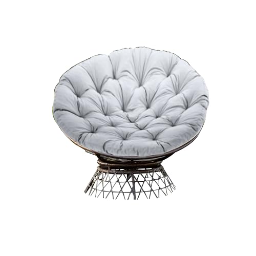 Gardenista Hängesessel Kissen 120 x 120 cm Sitzauflage Für Hängesitz - Auflage Für Polyrattan/Rattan Hängeschaukel Hängesitz Kissen Aufhängung Indoor & Outdoor Garten Terrasse (Grau) von Gardenista