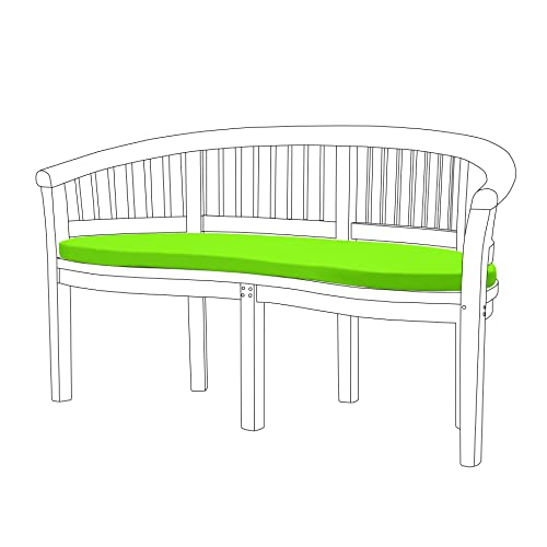 Lime Grün Wasser beständig gebogen banana Bench Kissen * Bench nicht enthalten * von Gardenista