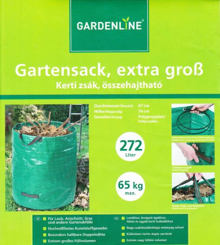 1 x Gartensack Laubsack Rasensack Gartenabfallsack Abfallsack 272L von Gardenline