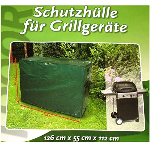 GARDENLINE® witterungsbeständige Schutzhülle für Grillgeräte - Gartengeräte etc. Abdeckhaube Abdeckung Plane 126 x 55 x 112 cm von GARDENLINE