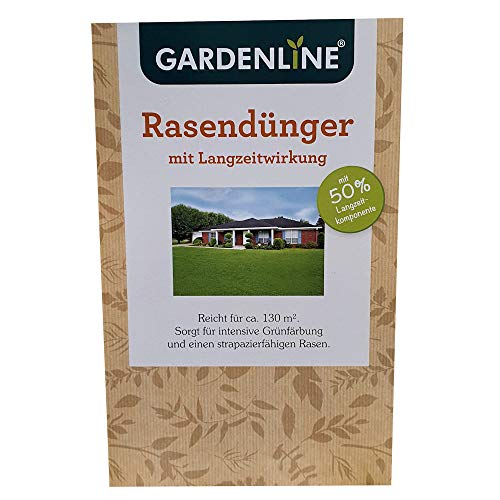 Gardenline Rasendünger mit Langzeitwirkung - für ca. 130m² Rasen - 3kg von Gardenline