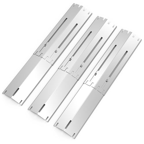 Universal Flavorizer Bars, 34 cm bis 53,3 cm Universal Flammenverteiler,3 PC Einstellbar Hitzeschild Ersatzteile,Durable Edelstahl Brennerabdeckung Ersatzteile,Hitzzelt für die meisten Gasgrill. von Gardenz