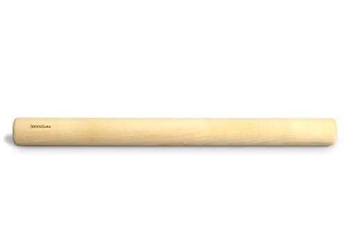 Seidenzicke - Wellholz (Ahorn, 50 cm) - FSC zertifiziert - Made in Germany - Exklusiv verpackt - geölt - Klassisches Nudelholz zum Ausrollen von Maultaschenteig, Plätzchen und Pizza von Garderobia