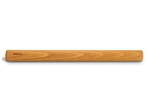 Seidenzicke - Wellholz (Buche, 46 cm) - FSC zertifiziert - Made in Germany - Exklusiv verpackt - geölt - Klassisches Nudelholz zum Ausrollen von Maultaschenteig, Plätzchen und Pizza von Garderobia