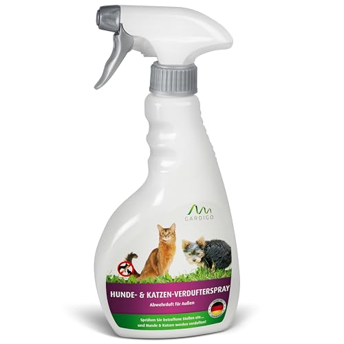 GARDIGO® Katzenabwehr und Hundeabwehr Spray 500ml I Alternative zu Katzenschreck und Hundeschreck I Geeignet für den Innen- und Außenbereich von Gardigo