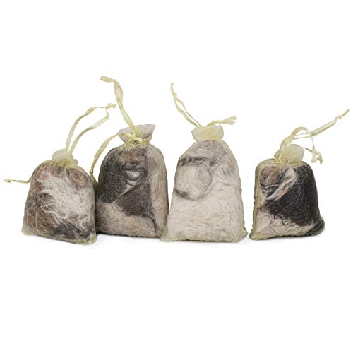 GARDIGO® Katzenschreck Säckchen - 4er Set | Natürliche Katzenabwehr durch Säckchen gefüllt mit Hundehaaren | Abwehr durch Duft für Haus Garten Auto | Fernhaltemittel für Katzen von Gardigo