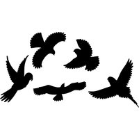 Vogelfrei Silhouetten 5er Set von Gardigo